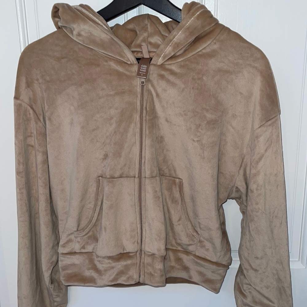Skims velour hoodie